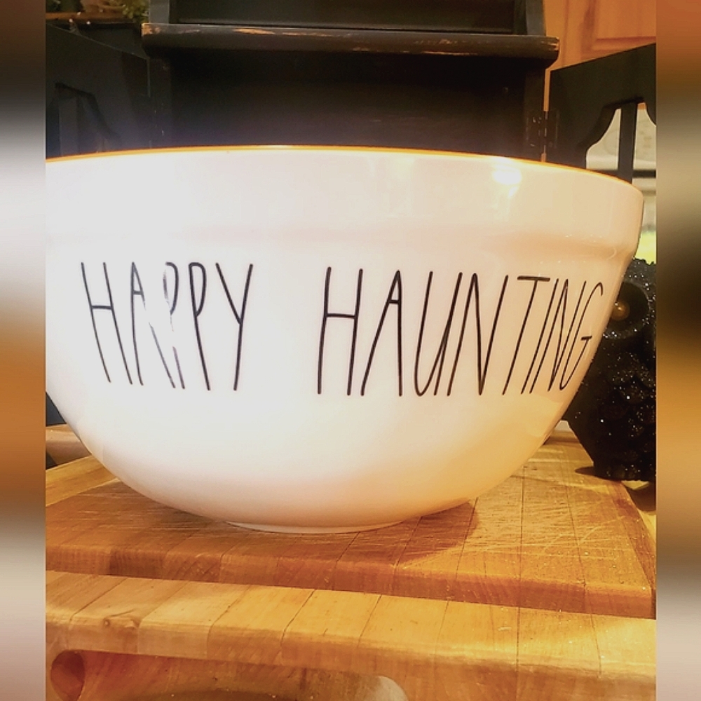 RAE Dunn 10" Bowl Happy Haunting Melamine HALLOWEEN !!